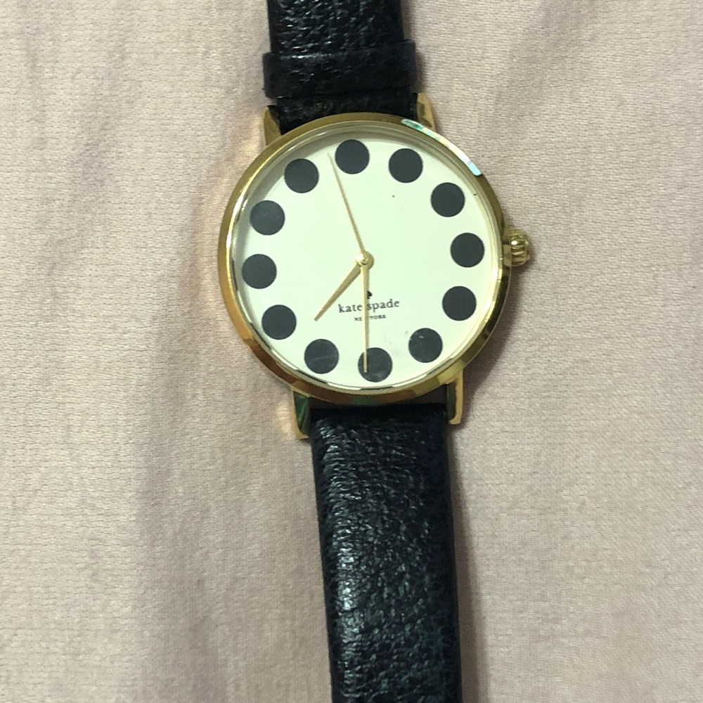Kate spade pebbled leather watch.